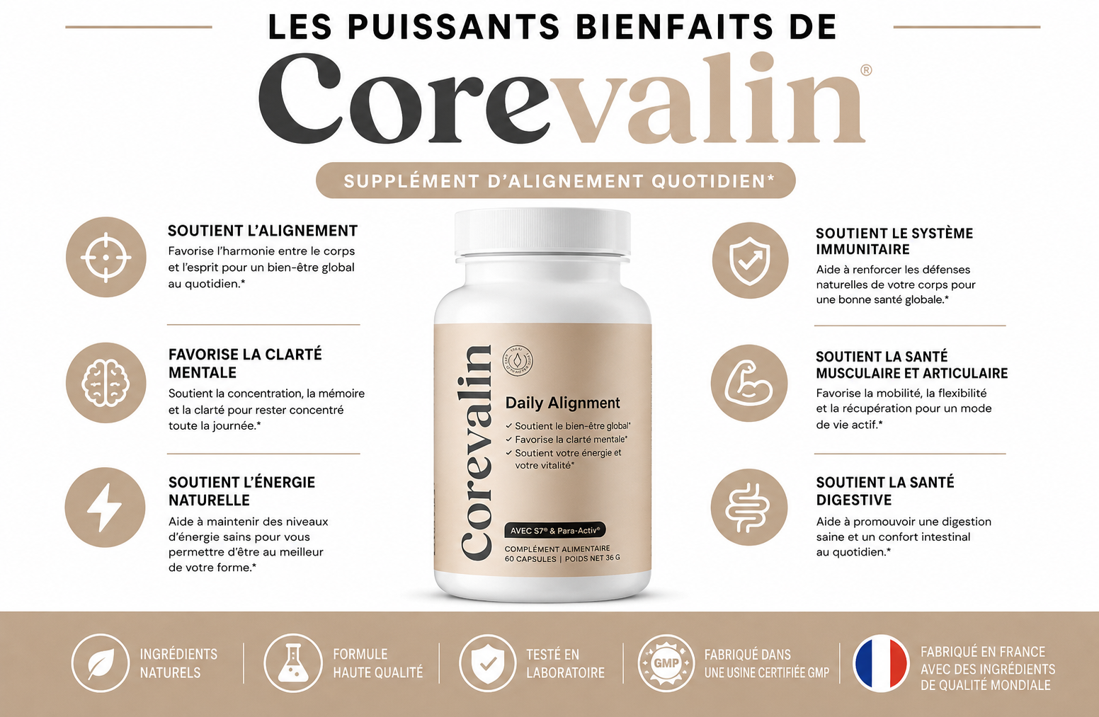Bienfaits de Corevalin pour l'équilibre quotidien